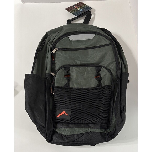 Urban sport Backpack 13W X  18D X 7D.  6 Compartments Green /black. NWTs - Picture 2 of 14